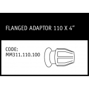Marley Philmac Flanged Adaptor 110mm x 4" - MM311.110.100
